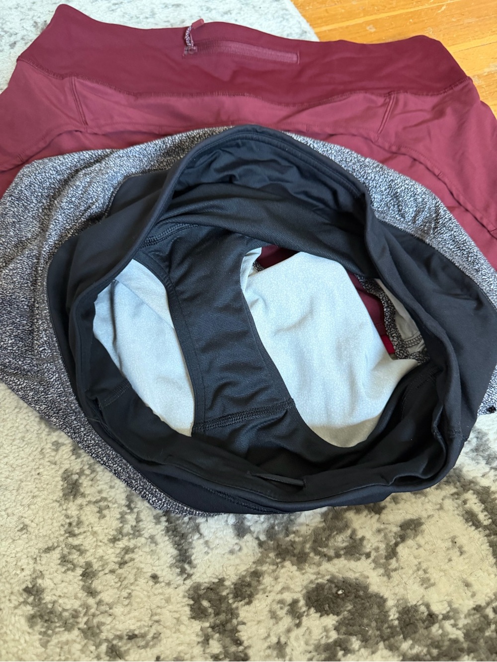 lululemon athletica Shorts bundle: Maroon, Fuchsia, and Black/grey - Picture 5 of 15